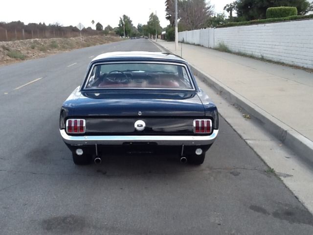 1966 Ford Mustang 289 Black With Red Interior