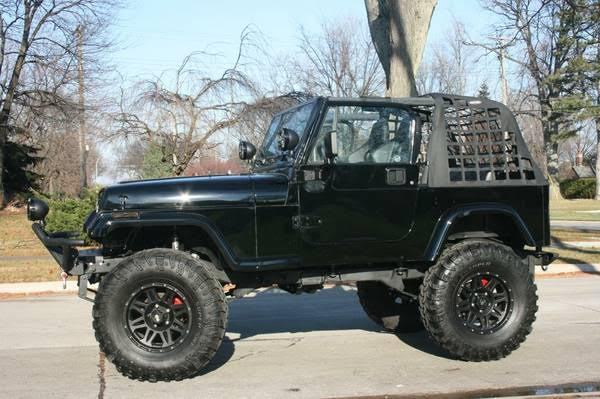 1995 Jeep Wrangler YJ Lifted Blacked Out V8