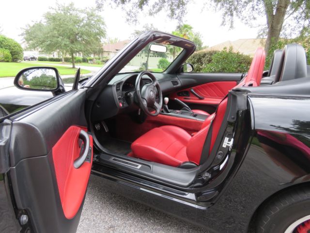 2000 Honda S2000 43 625 Mi Rare Black W Red Interior