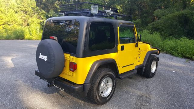 2001 Jeep Wrangler TJ 4x4 A/C Roof Rack Super Clean Body Hard Top