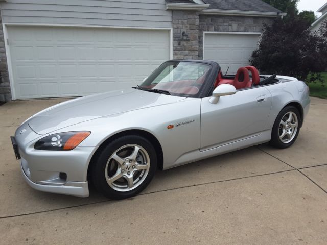 2002 Honda S2000 Only 25k Miles 1 Of 717 Silver Red Bone