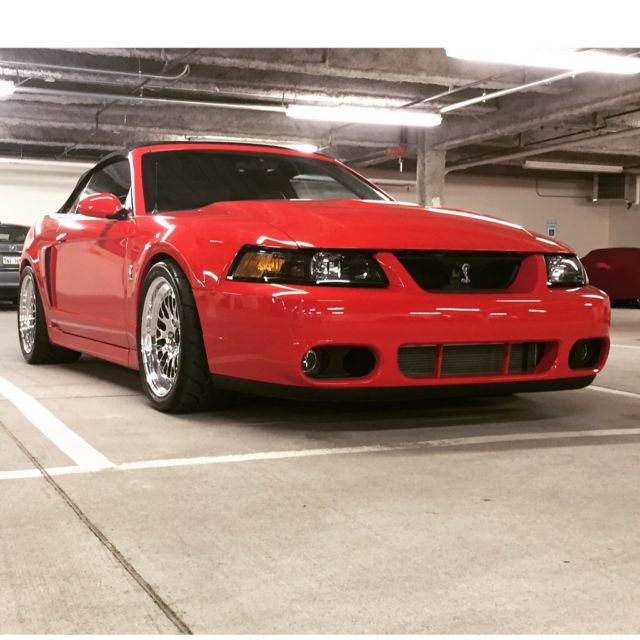 2003 Ford SVT Cobra Mustang - Torch Red; 10th Anniversary; Convertible