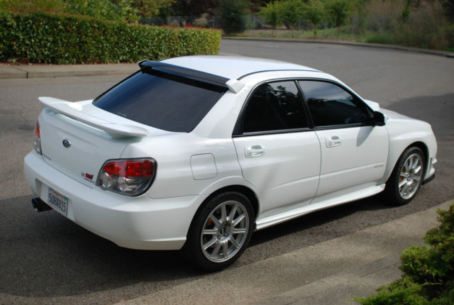 2006 Subaru Impreza Wrx Sti Aspen White W Black S204 Interior