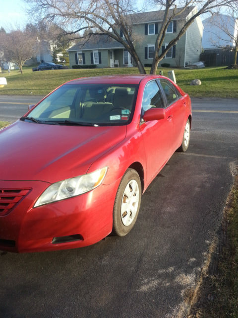 2007 Red Toyota Camry Le Low Miles Original Owner No