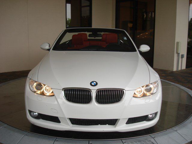 2008 Bmw 328ic Hardtop Convertible White Red Interior One