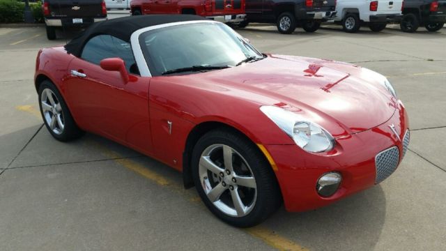 2008 Pontiac Solstice 5000 Miles Red Convertible With Black