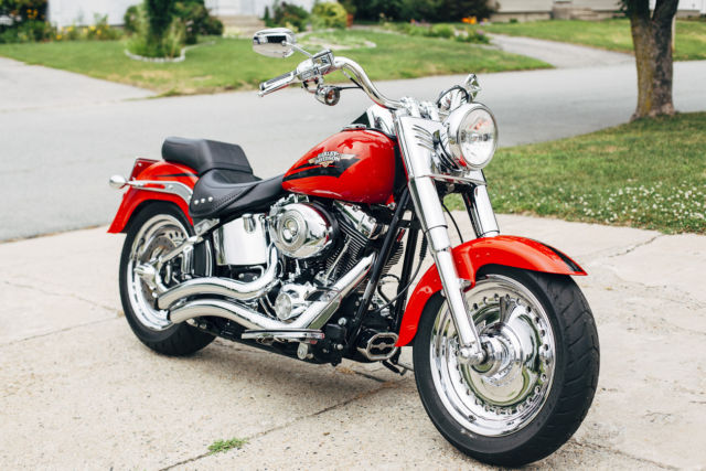 harley davidson fatboy red