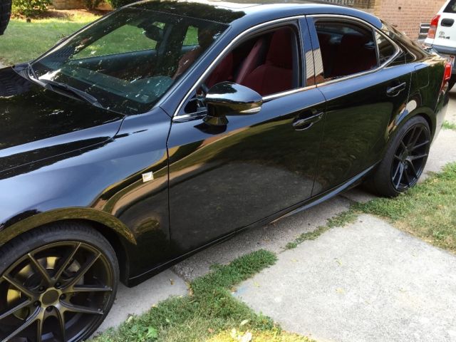 2014 Lexus Is 250 F Sport Black With Red Leather Interior
