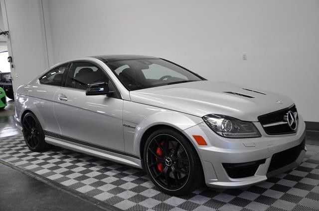 2014 MERCEDES BENZ C63 AMG SILVER/BLACK 507 EDITION ONLY