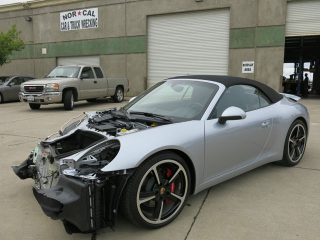 2014 Porsche 911 S Convertible Damaged Wrecked Rebuildable Salvage Low
