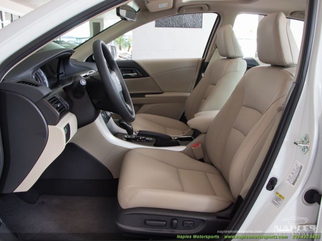 2015 Honda Accord Touring White Orchid Pearl Ivory Interior