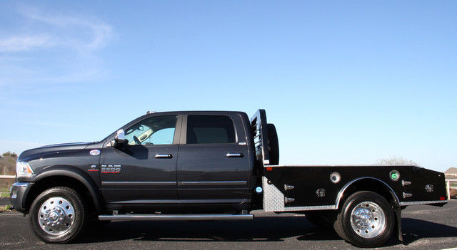 2015 Ram 5500 Laramie Crew Cab Flat Bed Custom Hauler 18K Miles Simply Like New!