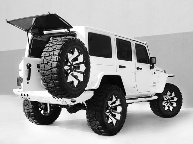 2016 Jeep Wrangler Unlimited Nav Leather Custom White