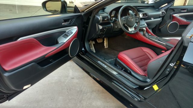 2016 Lexus Rc 350 F Sport Black With Red Interior Mark