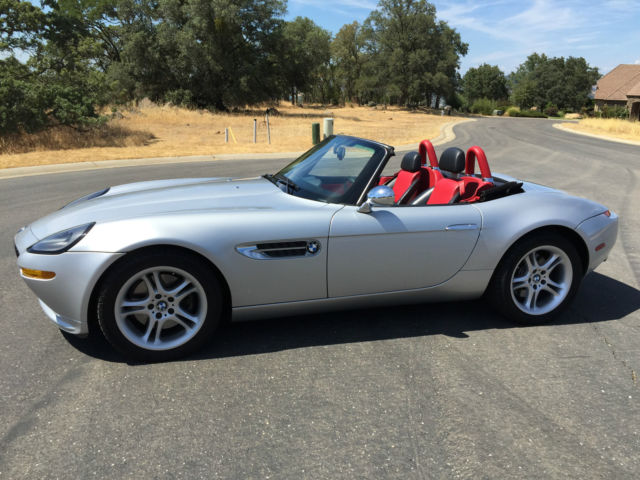 Bmw Z8 Classic Silver With Red Interior Includes