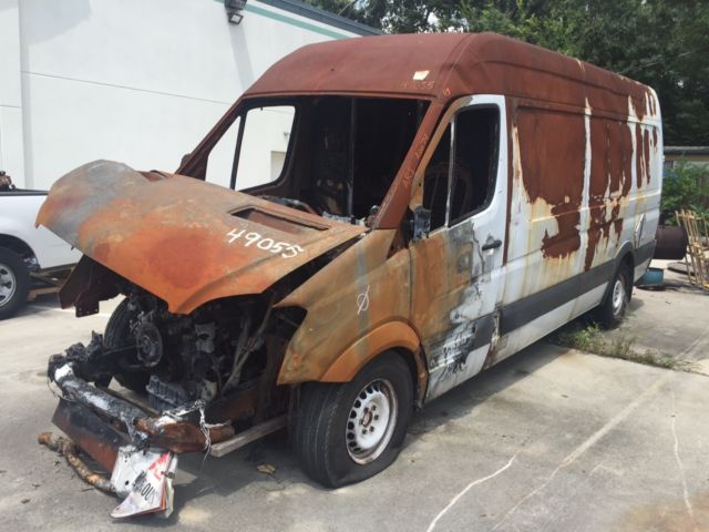 wrecked sprinter van for sale