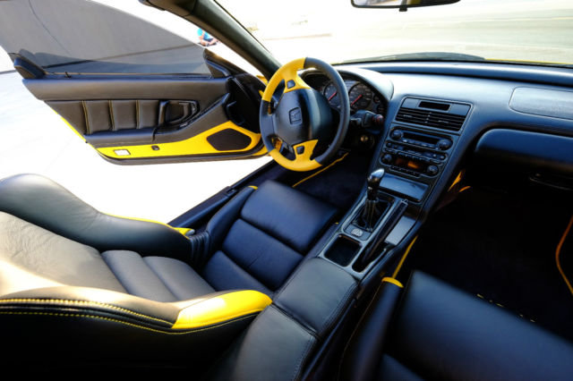 Stunning Honda Nsx T Spa Yellow Onyx Custom Interior