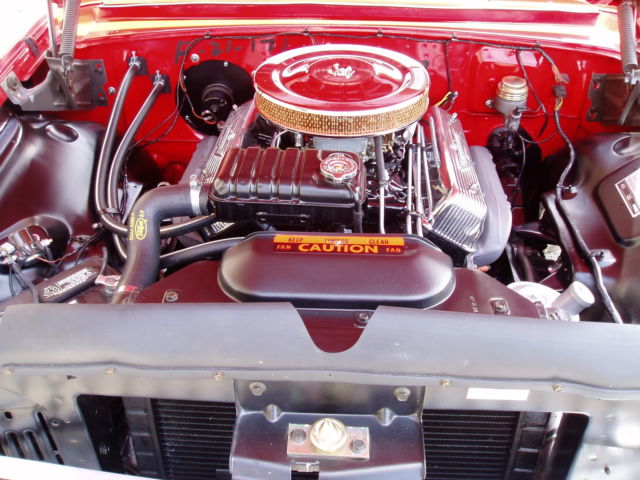 Pair Of Red 292 Engine Fender Emblems For Ford Galaxie, Fairlane, Thunderbird, Sunliner – PE NUMRED