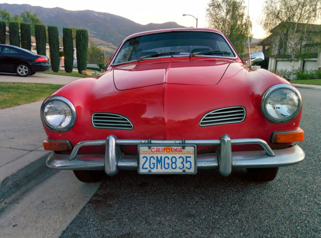 thumbnail image 2 of Volkswagen Karmann Ghia Tail Light Lens Set – Red, 1970-1971, Pair LH/RH 2 of 5