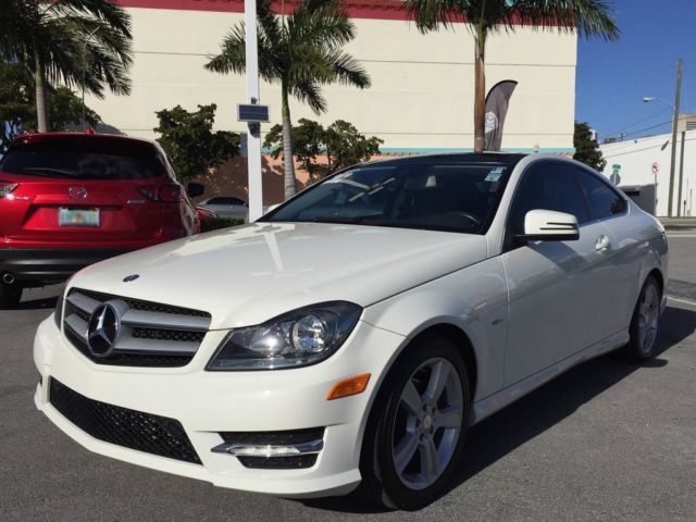 2012 Mercedes C250 Turbo 1.8L RWD Coupe Sunroof Navigation Leather Low ...
