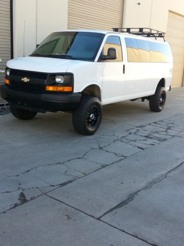 lifted 15 pass 3500 1 ton van 6.0 one of a kind cargo truck