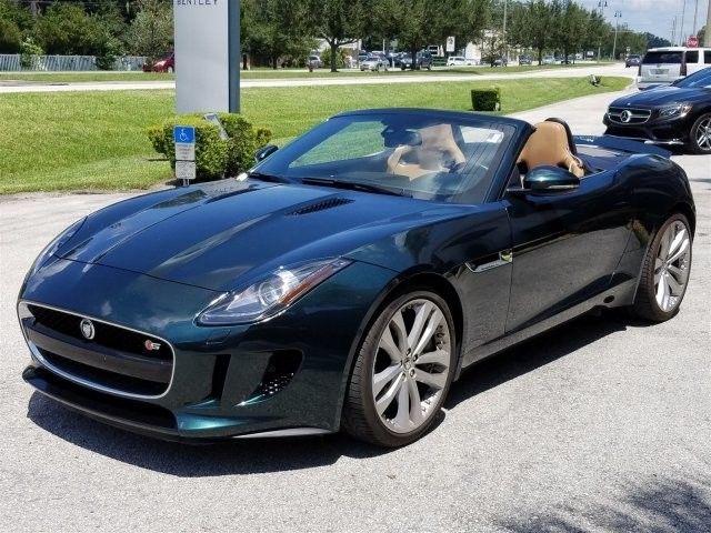 Used 2014 Jaguar F Type S Convertible 3.0 V6 British Racing Green Leather